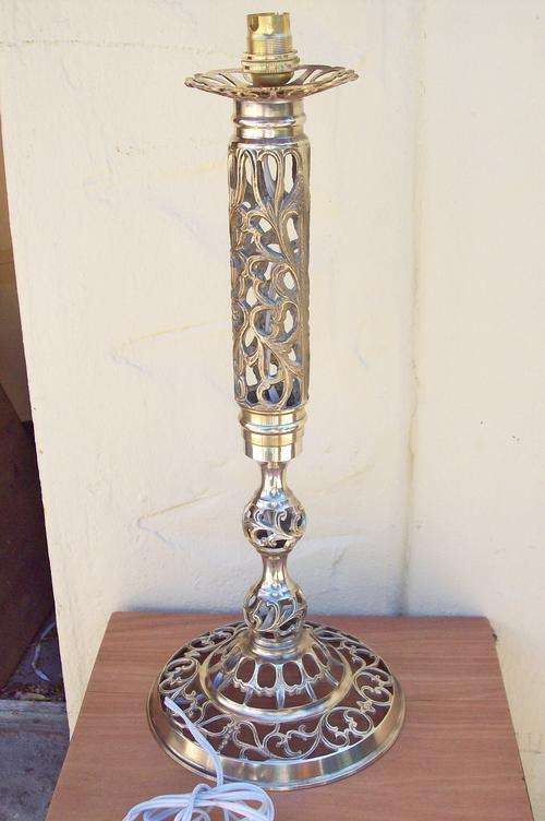 Brass Openwork Table Lamp