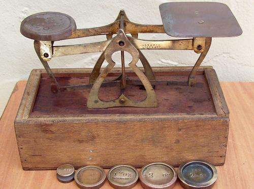 Brass Scale and weights