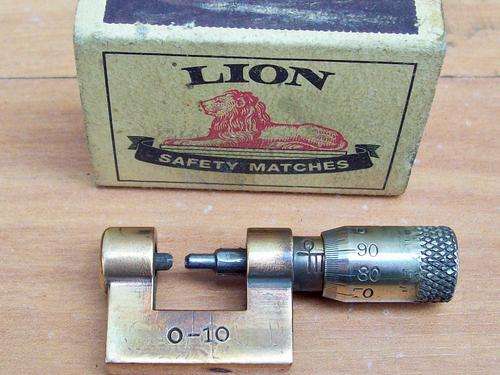 Vintage Brass Micrometer