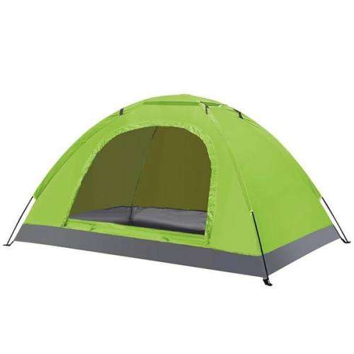 Outdoor 6 Persons Tent Anti - UV Silver Plastic Coating Field Camping Beach Tents