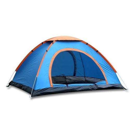 Outdoor 6 Persons Tent Anti - UV Silver Plastic Coating Field Camping Beach Tents