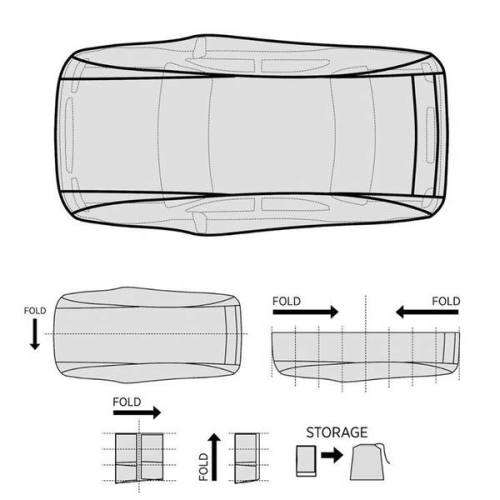 Car Cover Protection Cover Breathable Outdoor Indoor for All Season All Weather Waterproof/Windproof