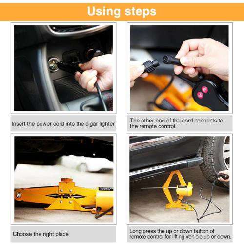 2 Ton Capacity 12V Electric Automotive Car Floor Jack Lift Stand Garage Stable