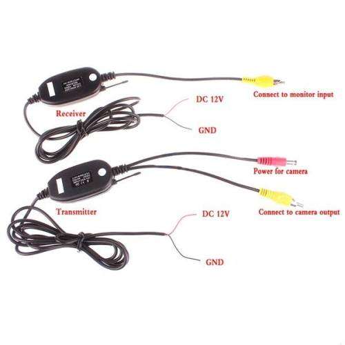7" TFT Rear view Monitor System Kit+Wireless Car Reverse Backup Parking Camera