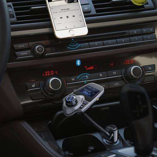 FM T10 Bluetooth Wireless Transmitter Car Kit MP3 Player 3.5mm In-car FM Transmitter For All Smartp