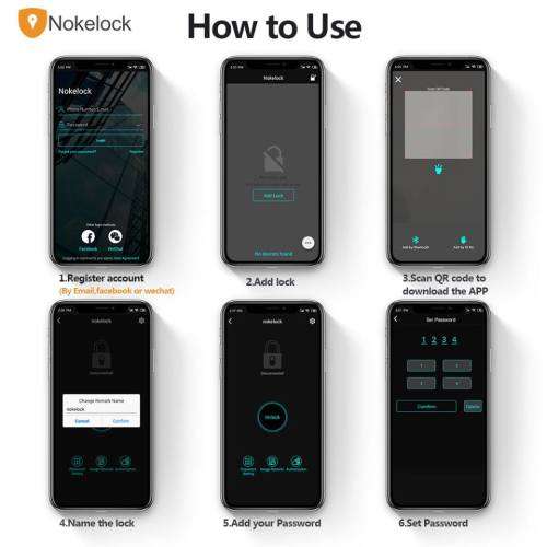 Mini Smart Lock Bluetooth Lock Electronic Password lock Keyless
