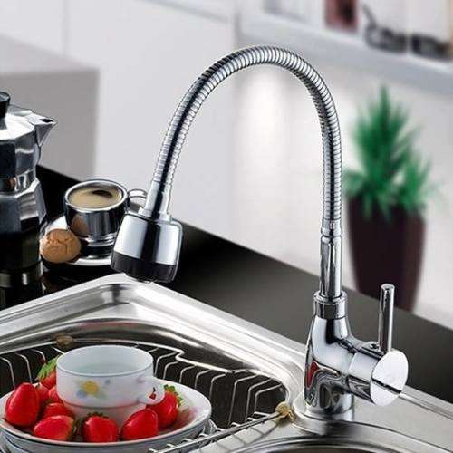 New Chrome Plated Water Tap Basin Kitchen Bathroom Wash Basin Faucet