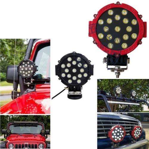 51W LED Spotlight - 7" 51W 17 LED Spotlight - 51W 7" Heavy Duty Spot Light in 2 available Colours