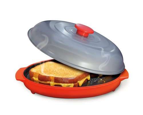 Reheatza Microwave Crisper Pan With Lid