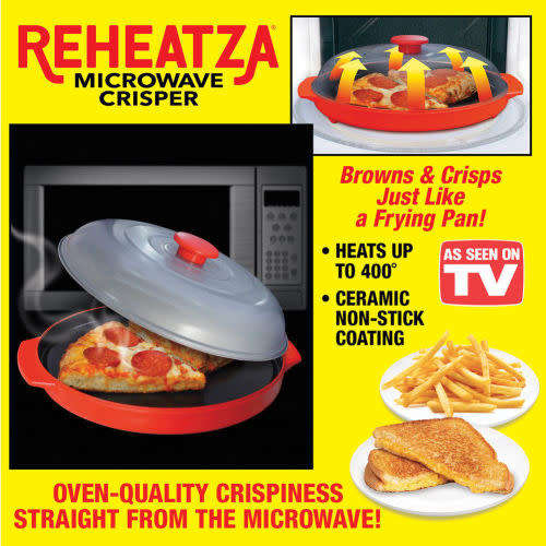 Reheatza Microwave Crisper Pan With Lid