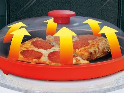 Reheatza Microwave Crisper Pan With Lid