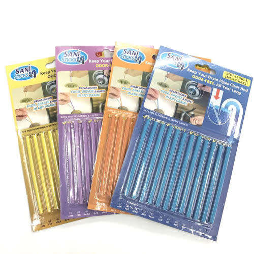 Sani Sticks 12Pack Keeps Drains And Pipes Clear And Odor Free As Seen On TV