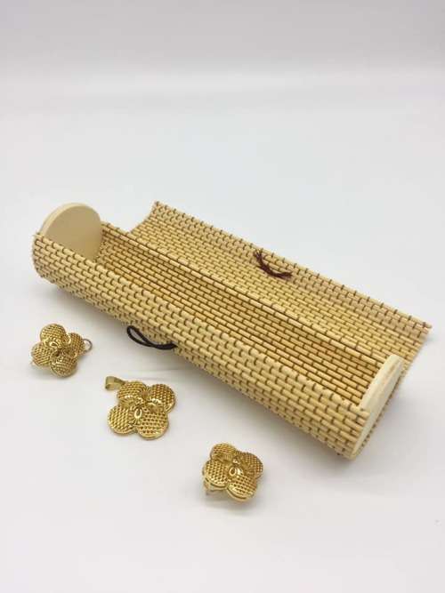 ROUND NATURAL BAMBOO GIFT BOX/JEWELERY PACKAGE BOX