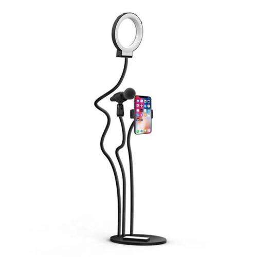 SELFIE RING LIGHT PHONE HOLDER WITH MIC HOLDER