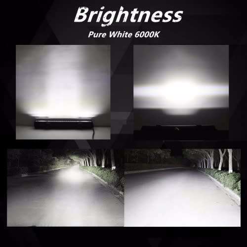 144W 48 LED Bar Light - Hight Brightness New Design 144W 6000K LED Bar Light