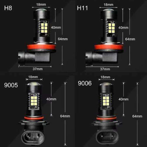 1Pc H7 H8 H11 9005 HB3 9006 HB4 1156 LED Bulb Car Fog Light