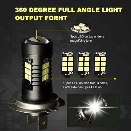 1Pc H7 H8 H11 9005 HB3 9006 HB4 1156 LED Bulb Car Fog Light