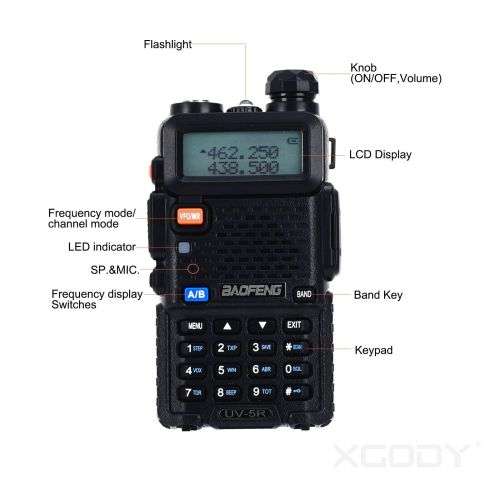 Baofeng UV-5R VHF/UHF Dual Band Two Way Ham Radio Transceiver Walkie Talkie New
