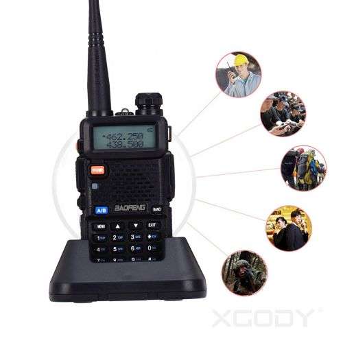 Baofeng UV-5R VHF/UHF Dual Band Two Way Ham Radio Transceiver Walkie Talkie New