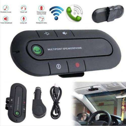 Handsfree BT Car Kit Wireless Bluetooth Handsfree Sun Visor Speaker MP3 Music Player