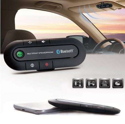 Handsfree BT Car Kit Wireless Bluetooth Handsfree Sun Visor Speaker MP3 Music Player