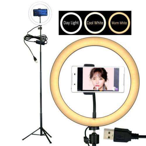 Selfie LED Ring Light with Tripod Stand with 3 Light Mode(10 INCH)