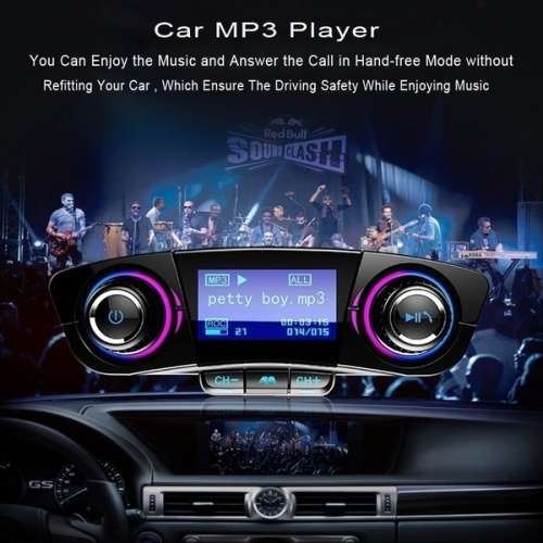 Hot Sale 1.3 Inch LCD Displayer Bluetooth FM Transmitter MP3 Player Radio Adapter Dual USB Car Charg