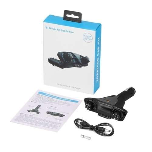 Hot Sale 1.3 Inch LCD Displayer Bluetooth FM Transmitter MP3 Player Radio Adapter Dual USB Car Charg