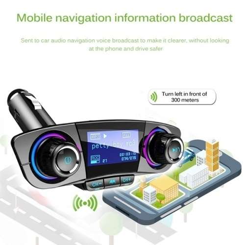 Hot Sale 1.3 Inch LCD Displayer Bluetooth FM Transmitter MP3 Player Radio Adapter Dual USB Car Charg