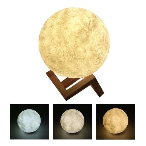 Rechargeable Lunar 3D Moon Lamp