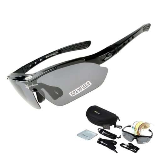 Polarized Cycling Sunglasses Goggles Eyewear Sport Glasses 5 Lenses