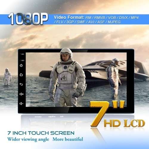 7" Double 2Din Touch Android 8.1 Quad-Core Car Radio  + Camera