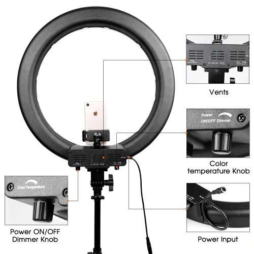 18 "Dimmable Photography And  Video Ring Light