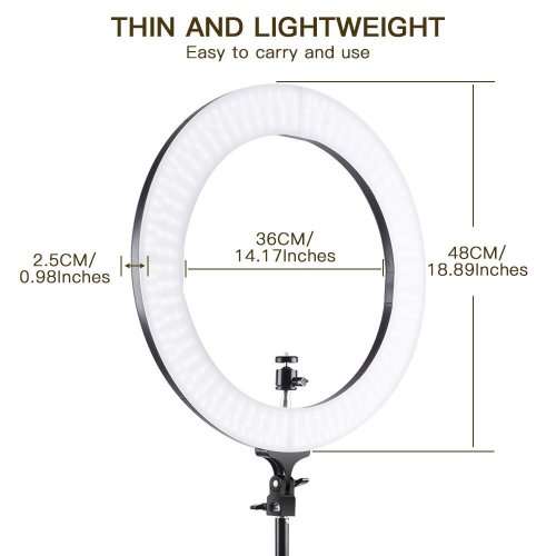 18 "Dimmable Photography And  Video Ring Light
