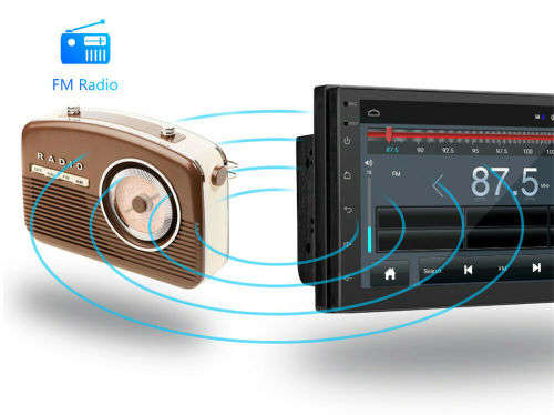 7'' Double 2 DIN Android 9.1 Car Stereo FM Radio GPS Navigation