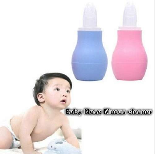 Nasal Aspirator Vacuum Sucker Silicone Baby Nose Mucus Snot Cleaner Pump