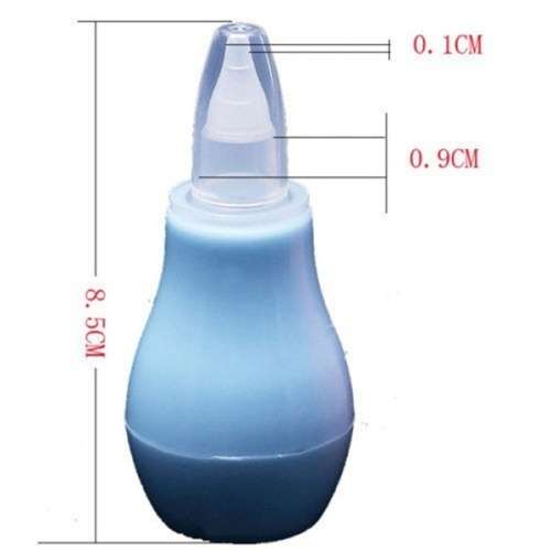 Nasal Aspirator Vacuum Sucker Silicone Baby Nose Mucus Snot Cleaner Pump