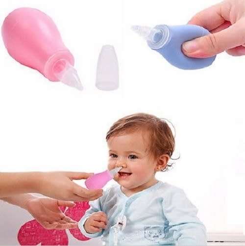 Nasal Aspirator Vacuum Sucker Silicone Baby Nose Mucus Snot Cleaner Pump