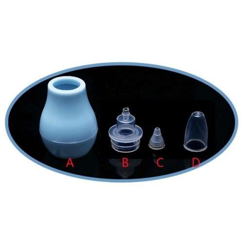 Nasal Aspirator Vacuum Sucker Silicone Baby Nose Mucus Snot Cleaner Pump