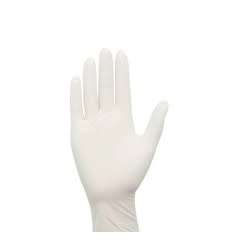 Latex Gloves Powder Free White & Blue color (L & M) box of 100 Pc