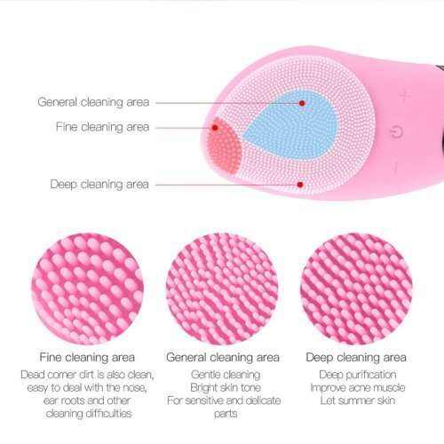 Facial Cleansing, Waterproof Silicone Electric Blackhead