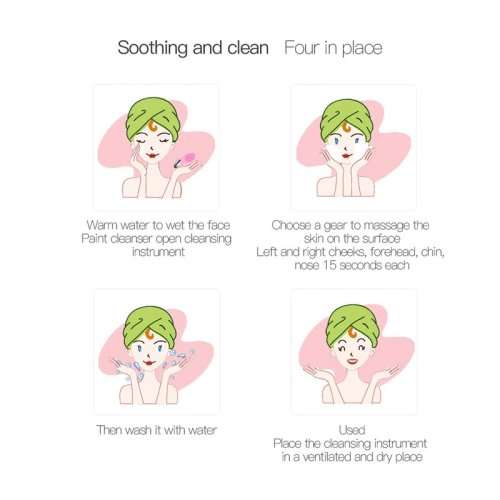 Facial Cleansing, Waterproof Silicone Electric Blackhead