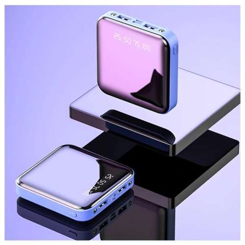 MINI FAST POWER BANK 10000MAH - 2X USB - RED, BLUE, BLACK