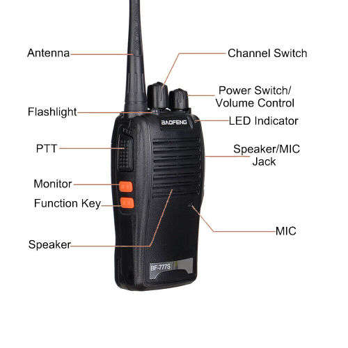 Baofeng BF-777S Walkie Talkie Radio Waterproof Radio