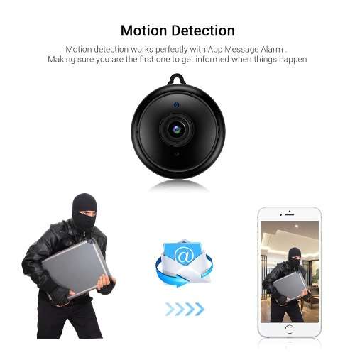 Mini Wifi IP HD Wireless Camera Nightvision Two Way Audio Motion Detection