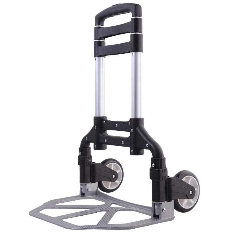 Storage travel use folding hand pull truck trolley