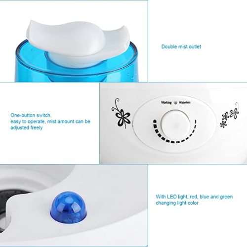 3L Water Ultrasonic Humidifier Air Purifier/Refresher w/LED