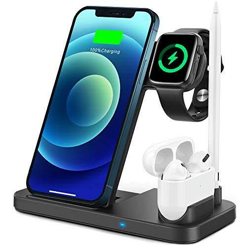 4 in 1 Wireless Fast Charger for iPhone, Apple Watch and AirPods