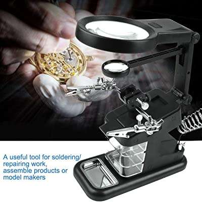 AC/DC Interchangeable Magnifier with Auxiliary Clip XF0188