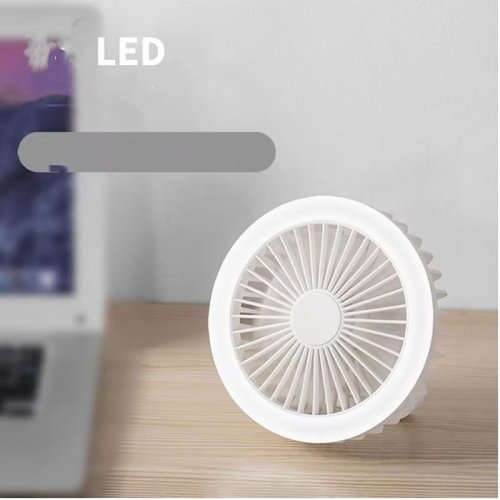 Rechargeable Mini LED Tripod Desktop Fan U36